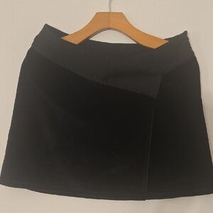 Promesa Black Velvet Mini Skirt